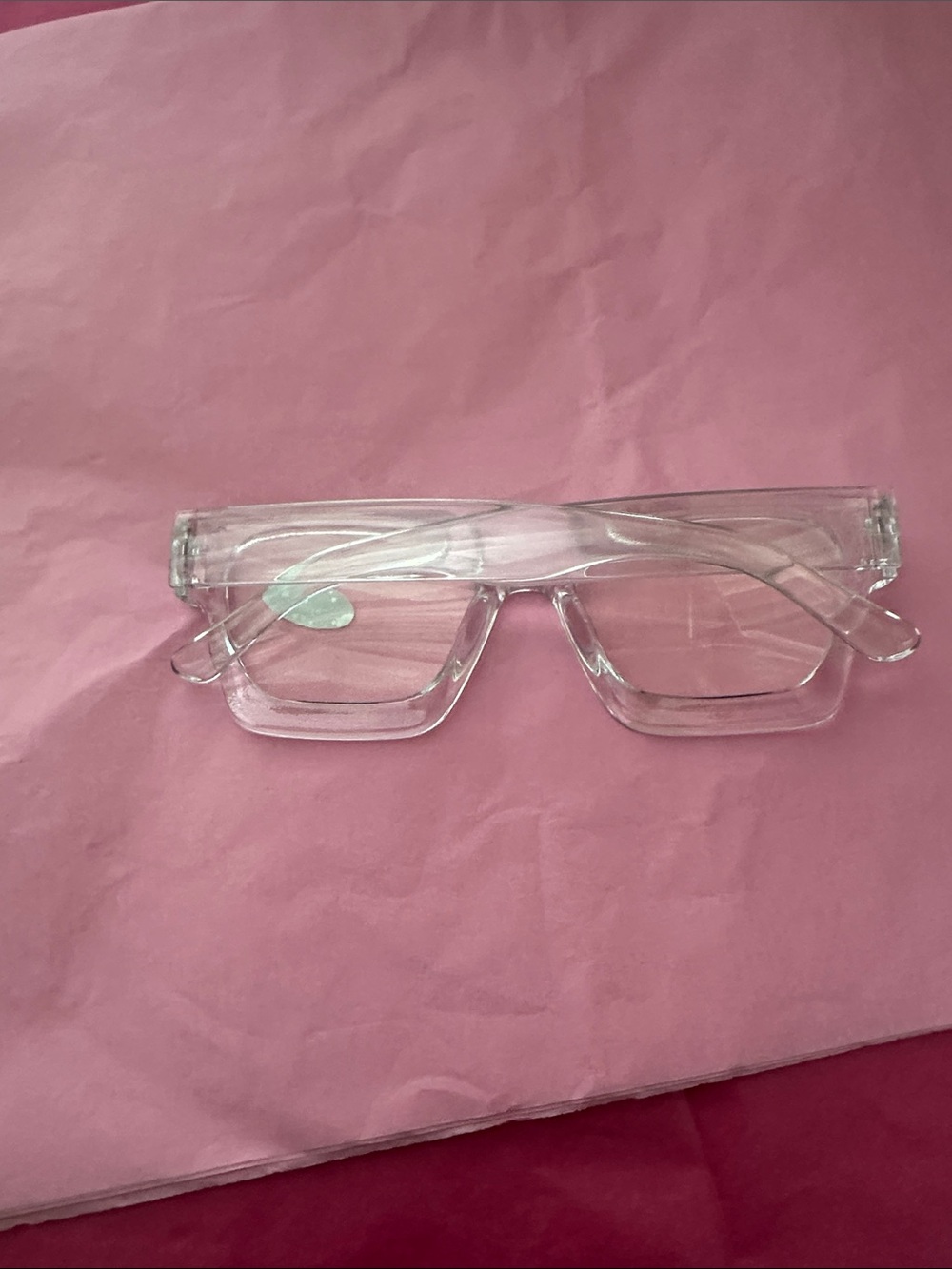 Affordable Fashion Finds Clear Transparent Glasses 👓 prescription 250 - Picture 3 of 5